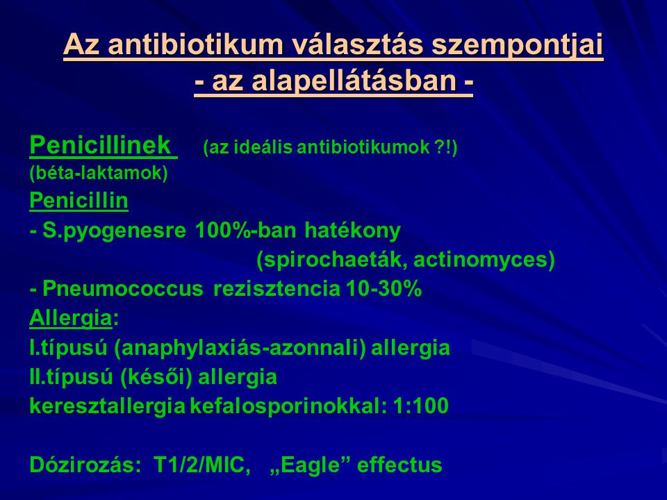 Hatékony antibiotikumok a férfiak prosztatagyulladására)